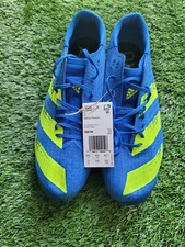 ADIDAS ADIZERO FINESSE TRACK SPIKES SIZE 11 BLUE/SOLAR YELLOW H68746