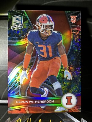 2023 Devon Witherspoon Panini Spectra Draft Picks Neon Splatter #18 24/25