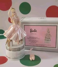 Sugar Plum Fairy Barbie PHB Porcelain Hinged Box Midwest of Cannon Falls - New