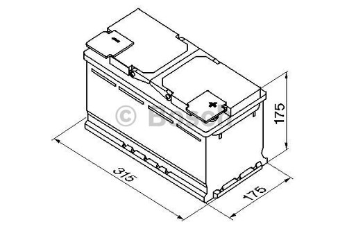 BOSCH 0 092 S40 100 STARTERBATTERIE FÜR ALFA ROMEO ALPINA AUDI BMW CHEVROLET CH - Bild 6 von 9