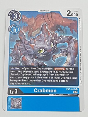 Digimon TCG Crabmon NM