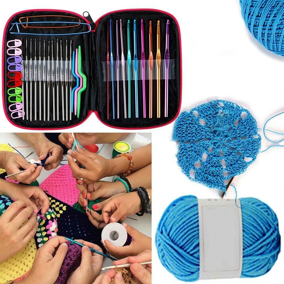 50Pcs Hooks Set Crochet Sewing Tools Knitting Needles Aluminum DIY Weave Craft - image 4 of 4