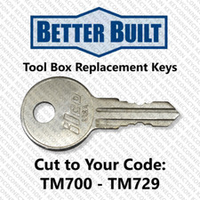 Better Built Truck Tool Box Replacement Key Cut To Code Tm700-tm729 Better Built Truck Tool Box Replacement Key Cut To Code Tm700-tm729