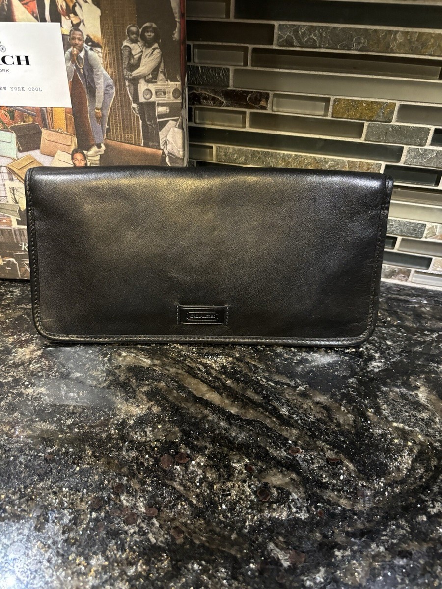 Coach Legacy Hamptons Foldover Flap Clutch Glovetanned Leather