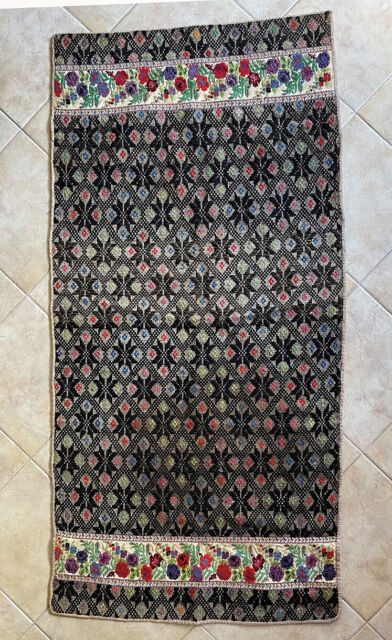 Sardegna arte tessile sarda straordinario tappeto tessuto a mano 1850 circa
