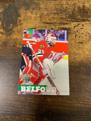 1994-95 Stadium Club Stanley Cup Super Team ED BELFOUR Chicago Blackhawks #155