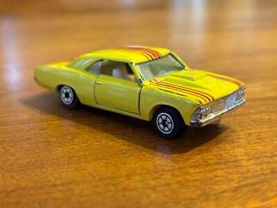 Yatming 1966 Chevy Malibu Street Rat Car #1074 Yellow Vintage Hong Kong Diecast