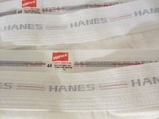 Vintage Hanes Men's Tag Size 44 White Underwear Briefs USA Lot of 3