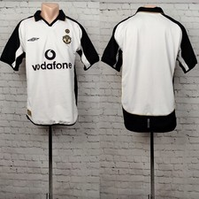 Football shirt soccer Manchester United Away Third 2001/2002 Umbro Reversible M