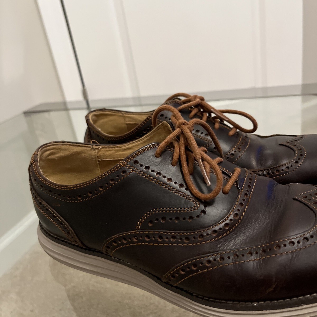Cole Haan C23427 Original Grand Wingtip Oxford Shoes Dark  display picture 2