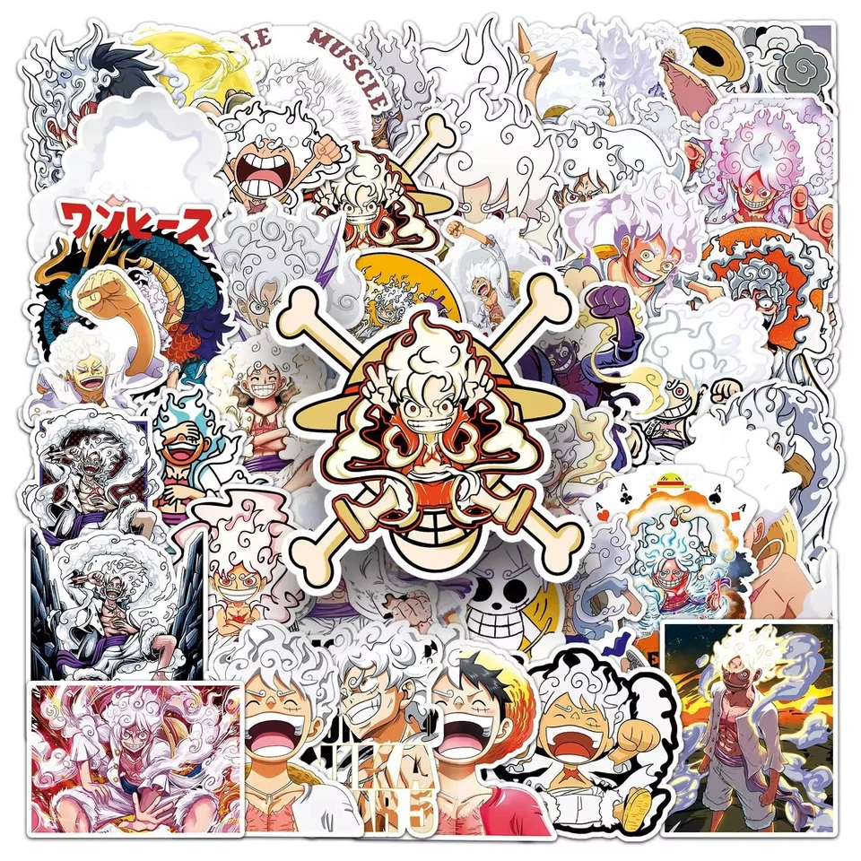 Monkey D Luffy One Piece Anime Manga Stickers Random 10/25/50 Pcs