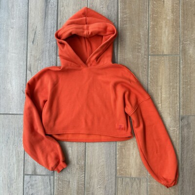 Savage x Fenty Women's Xssential Crop Hoodie Sweatshirt Orange