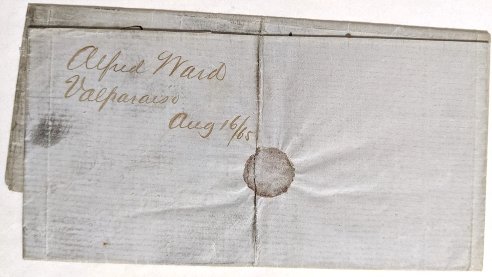 Valparaiso, Chile--Boston, MA, USA/Bootleg, Business Cover Re.: Rum/Sc. #65/1865 - Image 2 of 3