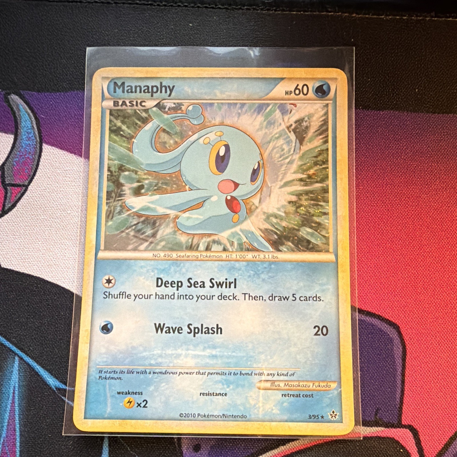 Pokemon TCG Manaphy HoloFoil 3/95 Unleashed Holo Rare English Basic 60HP