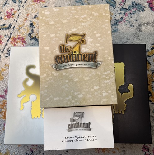 The 7th Continent KS w/ Replacement Cards, Game Mat, Base Game & Satch Binder