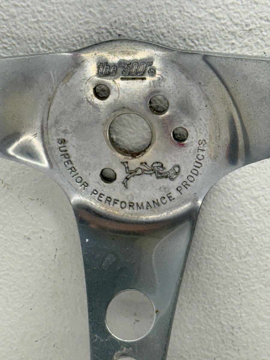 Vintage 70's The 500 Wood Steering Wheel Superior Performance