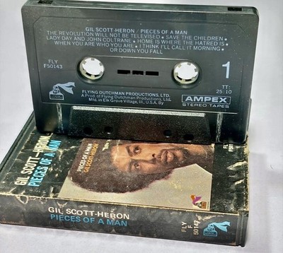 Gil Scott-Heron Pieces of a Man 1971 1st US Ampex Cassette FLY M50143 RARE OOP