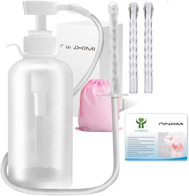Vaginal Douche Enema Cleaner 300ml Reusable Manual Pressure Anal Vaginal Clea...
