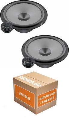 Lautsprecher vorne Hertz K 165 KIT für VW Polo 5 | 2x Tief-Mitteltöner 2x Hochtö