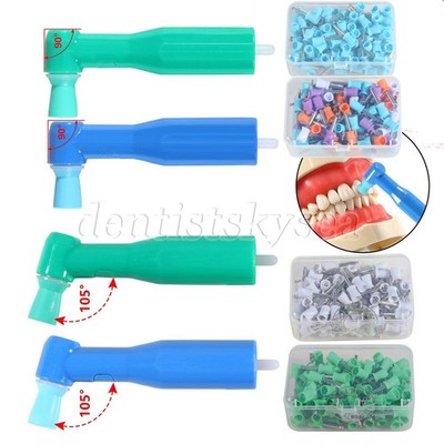 100pcs Dental Disposable Prophy Angles Cup Latex Free Right Angle Polishing Cups