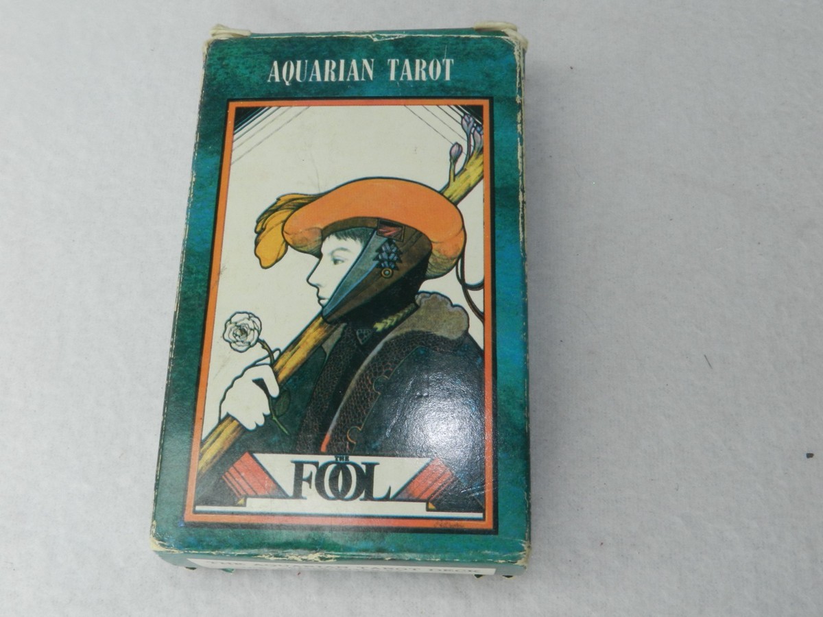 【Vintage】 THE AQUARIAN TAROT THE FOOL Vintage Aquarian The Fool Tarot Cards / Deck 1970 Blue 78