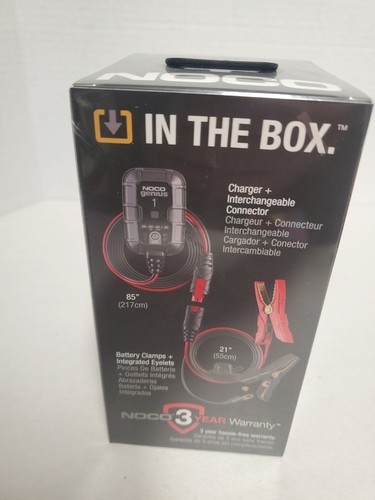 NOCO GENIUS1 6V/12V 1A Smart Battery Charger Trickle Charger and Maintainer