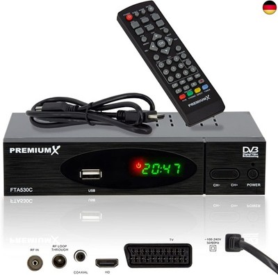 Kabel Receiver DVB-C FTA 530C Digital FullHD TV Auto Installation USB