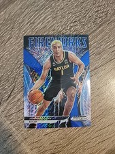 2022 Prizm Draft Picks Fireworks /19 Jeremy Sochan Blue Shimmer Rookie RC #FW-JS