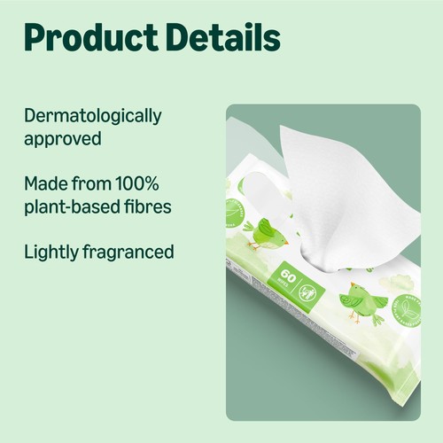 by Amazon Fresh Baby Wipes, 360 Wipes, 6 Pack of 60 | eBay UK