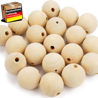 Holzkugeln 40Mm Natur FüR Diy Schmuck Basteln Dekorationen 20 StüCk