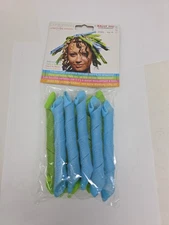 10pc Elastic Hair Curler Clip Bendy Roller Curlformers Magic Spiral Short Narrow