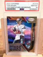 2022 Panini Cert - Certified Stars Tom Brady #CS-10 Mirror Bronze /249 PSA 10!