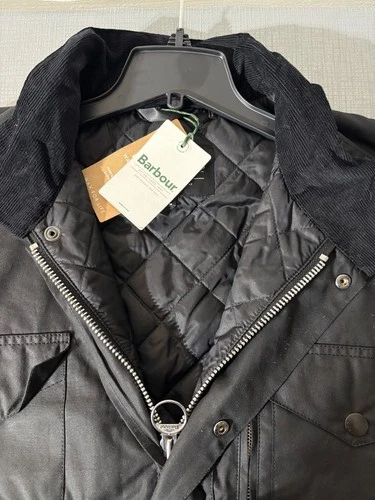 Black ~ BARBOUR SAPPER Men's WAX Jacket MSRP $485 British Heritage image 17