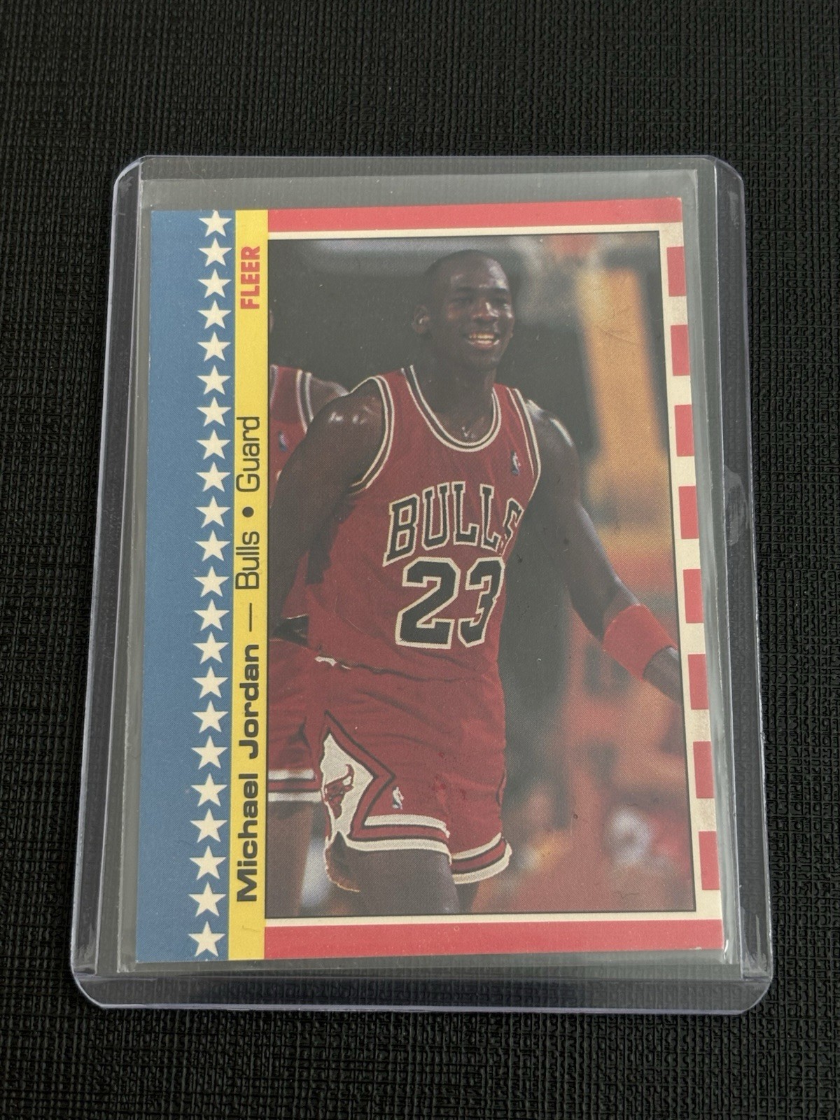 Michael Jordan 1987-88 Fleer Sticker 2nd year Chicago Bulls 2 of 11