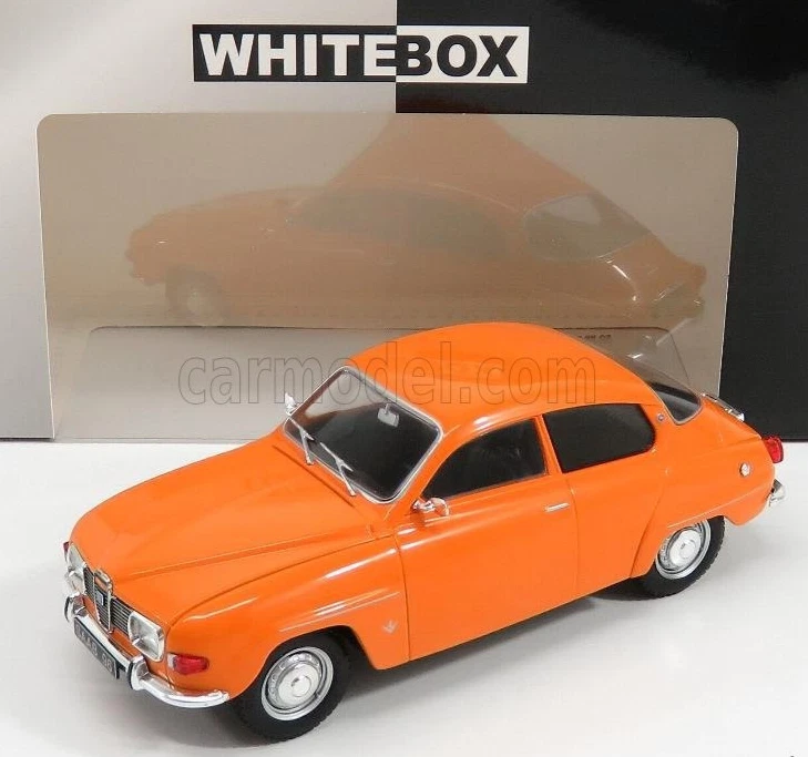 wonderful diecast-modelcar 1/24 SAAB 96 V4 1970 - orange - Image 3 of 4