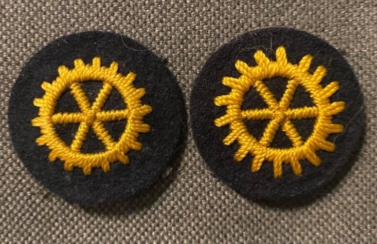 WWII WW2 KRIEGSMARINE WEHRMACHT MILITARY GERMAN NAVY NAVAL OFFICER CUFF PATCHES