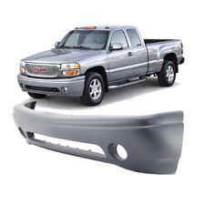 Front Bumper Cover For 2001-2006 Gmc Sierra 1500 Yukon Xl W Fog Light Holes