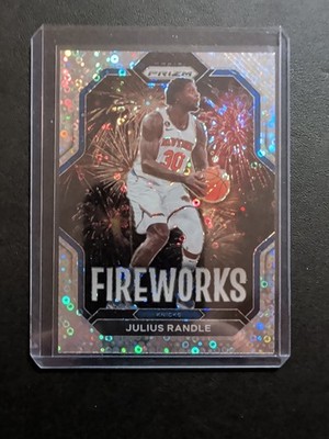 2022-23 Panini Prizm Julius Randle Fast Break Disco Prizm Fireworks #22 NY Knick