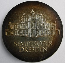 Semperoper, 10 Mark DDR-Gedenkm&uuml;nze 1985, 500`er Silber