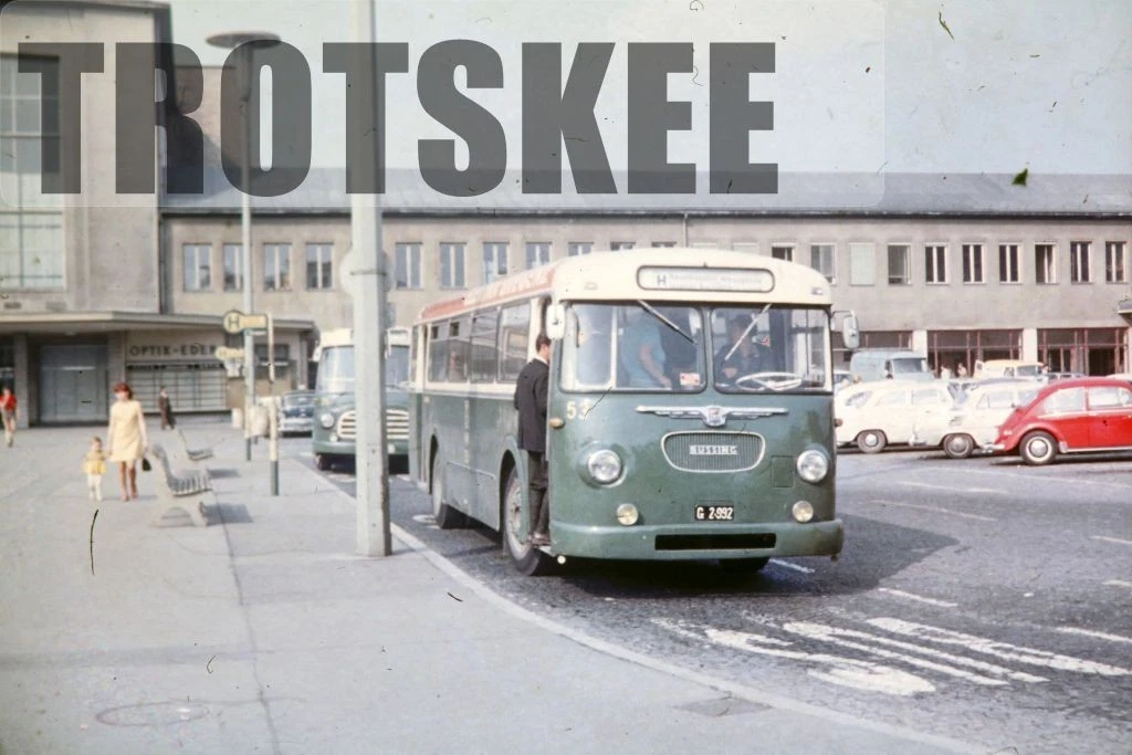 35mm Dia ÖSTERREICH Graz Single Decker Bus G 2.992 um 1966 original österreichisch - Bild 1 von 1