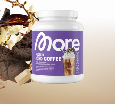 More Protein Iced Coffee White Chocolate Dark Cookie Crumble