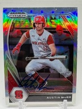 2021 Panini Prizm Draft Picks Baseball SIGNED RC Austin Murr PDP165 Silver