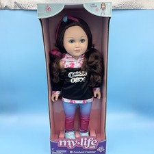 My Life As Poseable Content Creator Vlogger 18" Doll, Dark Brunette Hair NEW   