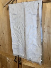 Coach Silk Neutral Signature Logo Printed Scarf