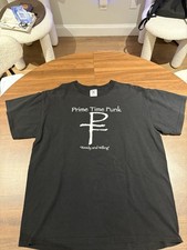 Vintage Prime Time Funk Shirt Sz L Black Music Band Tee Funk Punk Rock Y2K 90s