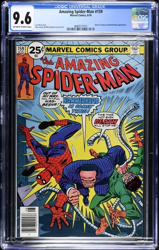 AMAZING SPIDER-MAN #159  CGC 9.6 OWW NM+  Marvel Comics 1976 Doctor Octopus v1