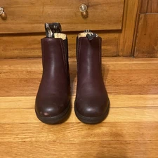 Blundstone Chelsea  Boots Burgundy Leather Women Size AU4.5/ US 7.5