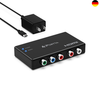 Component zu HDMI Konverter YPbPr RGB Audio Adapter 1080p geeignet für PS & Xbox