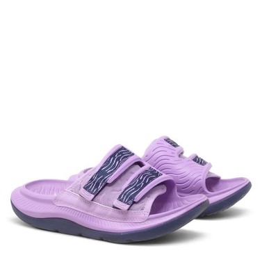 Hoka Womens Ora Luxe Slide Sandals Purple Adjustable Straps Size 6