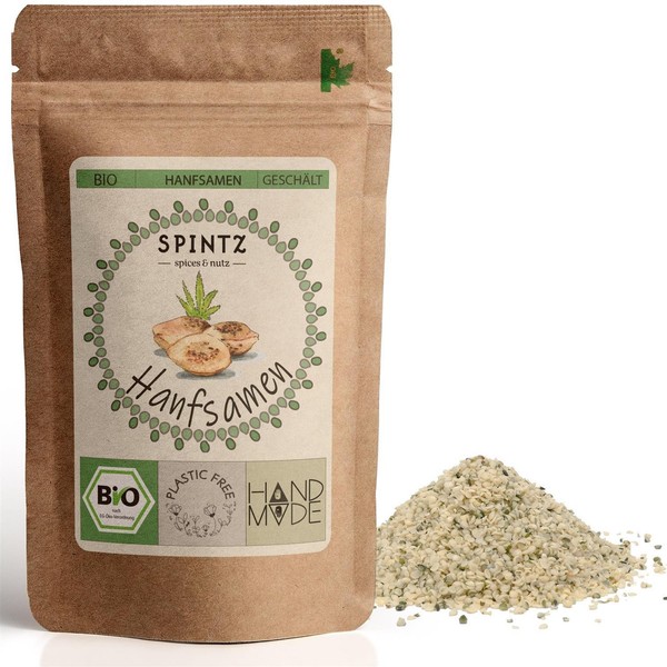 250G Bio Hanfsamen GeschäLt Hanf Samen, Hanfsaat | Vegan | Hoher Eiweiß Anteil-image